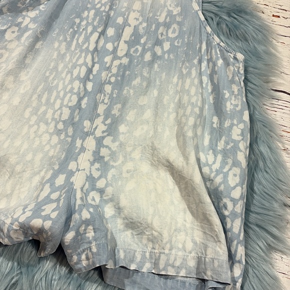 Bella Dahl Easy Shortall Romper in Animal Spot Denim - Picture 10 of 10